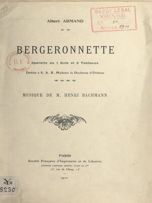 cover image of Bergeronnette